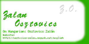 zalan osztovics business card